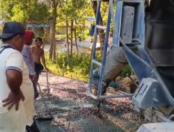 PJ Karang Penang Oloh Bungkam, Diduga Proyek Rabat Beton ada Kejanggalan