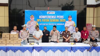 Operasi Patuh Semeru 2025 Polresta Sidoarjo Berhasil Tekan Kecelakaan Hingga 62 persen