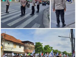 Aksi Demo Buruh di Kantor Gubernur Jatim Berjalan Lancar dan Aman