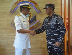 Pererat Hubungan Bilateral, Dankodiklatal Terima Kunjungan Panglima Armada Barat TLDM