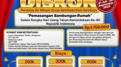 Gebyar Diskon Sambungan Rumah, Mulai Rp200 Ribu !!
