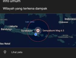 Jatim Diterpa Gempa Magnitundo 6,5 SR