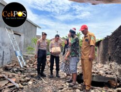 Polres Pasuruan Salurkan Bantuan untuk Korban Kebakaran di Rembang