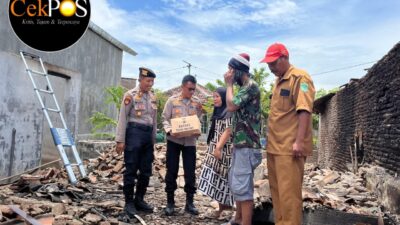 Polres Pasuruan Salurkan Bantuan untuk Korban Kebakaran di Rembang