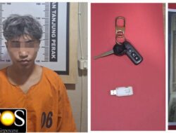 Polsek Asemrowo Amankan Karyawan Gudang di Margomulyo Usai Curi Motor Rekan Kerja.