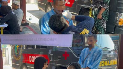 Dokkes Polda Jatim Lakukan Pengumpulan DNA Keluarga Korban di Ponpes Al Khoziny