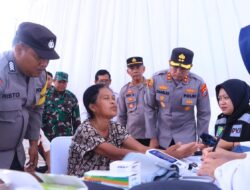 Polres Ngawi Gelar Bakti Kesehatan Gratis Warga Padas : Terima kasih Pak Polisi