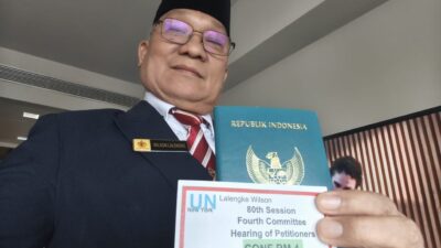Wilson Lalengke Ambil Kartu Pass Masuk Gedung PBB, Siap Berpidato di Forum Internasional