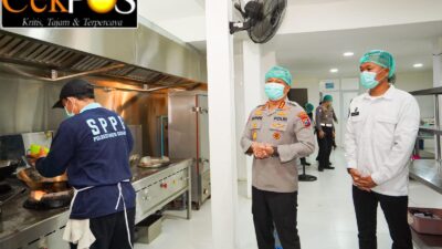 Kapolrestabes Surabaya meninjau langsung Kebersihan Dapur SPPG Pastikan MBG Higienis dan Aman