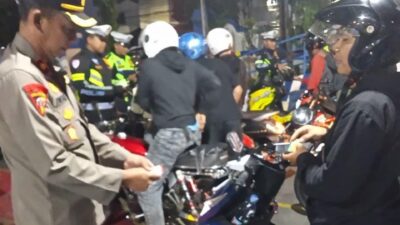 Gelar KRYD Polres Kediri  Kota Amankan Ranmor Tidak Sesuai Spektek