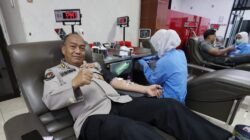 Peringati Hari Jadi Humas Polri ke -74 Polda Jatim Gelar Donor Darah