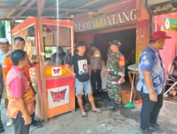 Aksi Sigap Babinsa Koramil 0830/11 Rungkut Tanggulangi Kebakaran di Warung Milik Warga