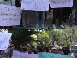 Warga Alana Regency Tambak Oso Gelar Aksi Solidaritas Air Bersih Tuntut PDAM Sidoarjo Beri Solusi Konkret