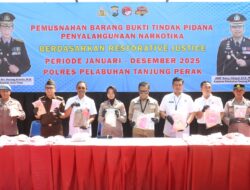Polres Pelabuhan Tanjung Perak Musnahkan Barang Bukti Narkoba Hasil Ungkap Kasus Sepanjang 2025