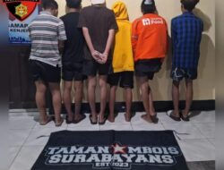 Polres Pelabuhan Tanjung Perak Tangkap Geng Remaja Bersenjata Tajam di Surabaya Gasak Motor Korban