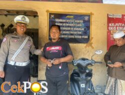 Satlantas Polres Bangkalan Sosialisasikan Larangan Knalpot Brong Jelang Nataru 2026
