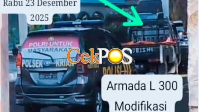 Gercep Polsek Krian Berhasil menangkap Mobil Penggarong Pengangsu Solar Subsidi