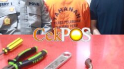 Delapan Kali Beraksi, Pencuri Meteran PDAM Diamankan Polsek Semampir di Bulak Rukem Surabaya