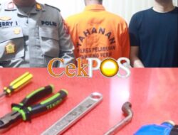 Delapan Kali Beraksi, Pencuri Meteran PDAM Diamankan Polsek Semampir di Bulak Rukem Surabaya