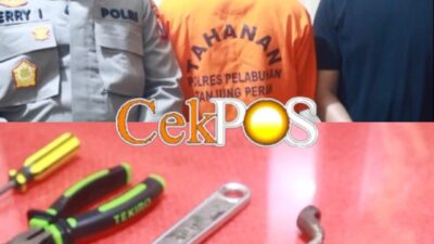 Delapan Kali Beraksi, Pencuri Meteran PDAM Diamankan Polsek Semampir di Bulak Rukem Surabaya