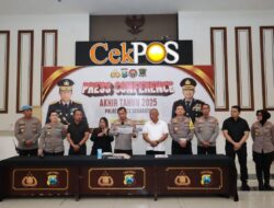 Press Conference Akhir Tahun 2025, Polrestabes Surabaya Tegaskan Komitmen Wujudkan Surabaya Aman 2026