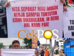 Aksi Tak Biasa Sapi “Ikut” Demo di Gedung DPRD Surabaya, Simbol Penolakan Warga Terhadap Relokasi RPH Pegirian