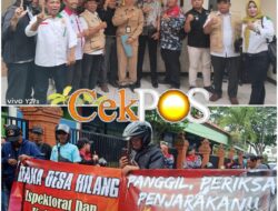 Menuntut transparansi penggunaan keuangan desa,gabungan lembaga kontrol sosial geruduk inspetorat kab.mojokerto.
