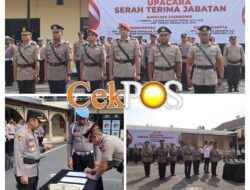 Kapolres Pelabuhan Tanjung Perak Pimpin Sertijab Sejumlah PJU dan Kapolsek Baru