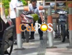 Satpol PP Gresik Tertibkan PKL di Depan RSUD Ibnu Sina, Amankan Tabung Gas sebagai Barang Bukti