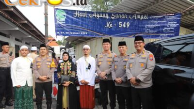 Polres Pelabuhan Tanjungperak Libatkan 209 Personel Beri Layanan Haul ke – 549 Sunan Ampel