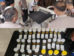 Mendadak! Polres Madiun Gelar Test Urine Bagi PJU dan Kapolsek, Wujudkan Zero Narkoba