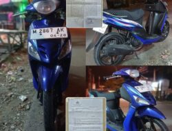 Motor Karyawan Honorer di Tanah Merah Digondol Maling, Aksi Pelaku Terekam CCTV