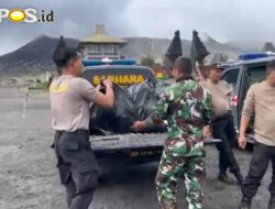 Gerakan Indonesia Asri, Polres Probolinggo Bersih – bersih Lokasi Wisata Bromo