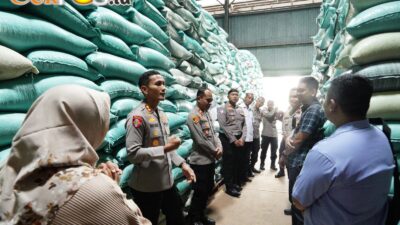 Kapolres Ponorogo Pastikan Keamanan dan Ketersediaan Pangan di Gudang Bulog Cukup