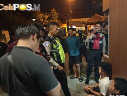 Polres Mojokerto Kota Bersama Warga Gagalkan Perang Sarung