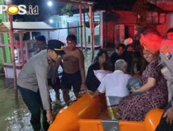 Gerak Cepat Polres Probolinggo Bantu Evakuasi Warga Terdampak Banjir