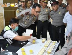 Pastikan Internal Bersih, Polres Gresik Gelar Tes Urine Mendadak bagi Personel