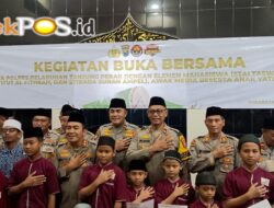 Merajut Kebersamaan, Polres Pelabuhan Tanjung Perak Buka Bersama Insan Pers dan Santuni Anak Yatim