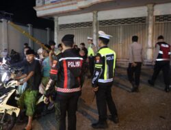 Jaga Kamtibmas, Polres Bangkalan Bubarkan Kerumunan Warga Hendak Balap Liar