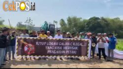 Pemkab & APH Kab. Mojokerto Dianggep Melempem, PMII Beserta Warga Berhasil Usir Esvacator Galian C