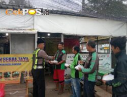 Berbagi di Bulan Ramadhan, Satlantas Bangkalan dan Ojol Perkuat Sinergi Ciptakan Kamselticarlantas