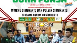 MWCNU Simokerto dan Polsek Simokerto Bersama Banom NU Simokerto Melaksanakan Buka Puasa