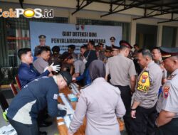 Wujudkan Zero Narkoba Polres Jember Test Urine Mendadak Bagi Para Perwira