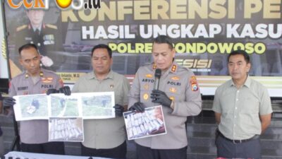 Polres Bondowoso Libatkan Gegana Brimob Polda Jatim Musnahkan 25 Kg Bubuk Mercon
