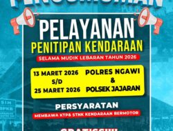 Mudik Aman Keluarga Bahagia, Polres Ngawi Layani Penitipan Kendaraan Gratis