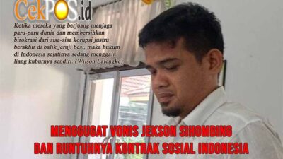 Hukum Mati di Ujung Palu Hakim: Menggugat Vonis Jekson Sihombing dan Runtuhnya Kontrak Sosial Indonesia