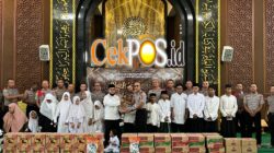 SIP 55 Resimen Desaka Dhira Pradhipa Polda Jawa Timur Gelar Baksos dan Santunan Anak Yatim di Bulan Ramadan