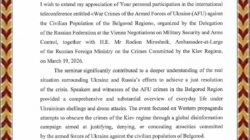 Dubes Rusia Sampaikan Terima Kasih kepada PPWI atas Peran dalam Telekonferensi Internasional Bahas Konflik Rusia–Ukraina
