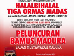 Halalbihalal Tiga Ormas Madas di Bangkalan: Silaturahmi, Persaudaraan, dan Peluncuran BAMUS Madura
