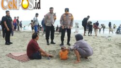 Kapolres Gresik Tinjau Pantai Dalegan Pastikan Keamanan Wisatawan